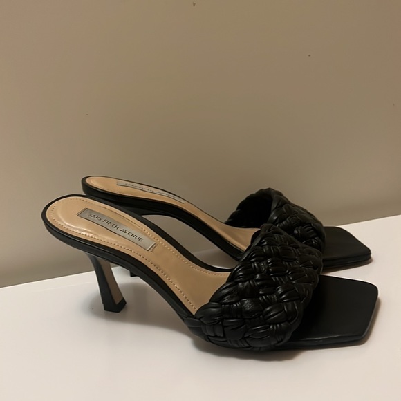 Braided Leather Heel Sandals - Picture 2 of 8